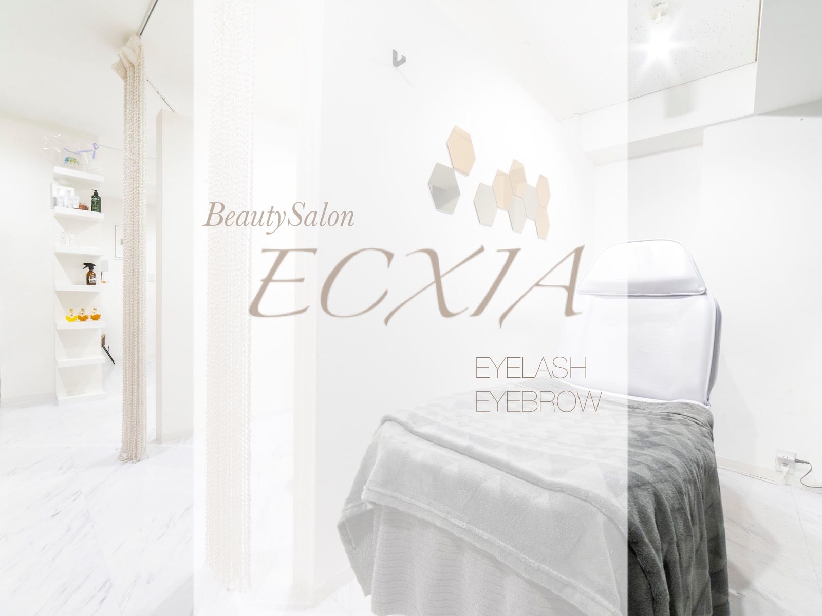 Beauty salon ECXIA(岡山)のメンズ眉毛サロン店内写真 1枚目